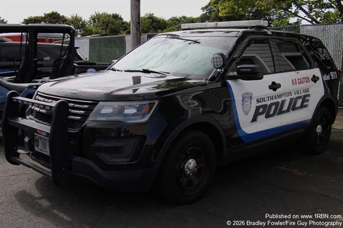 Southampton Village Police Department K-9 unit on display