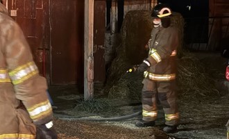 Quick Action Stops Fire Spread at Rural Farm Structure