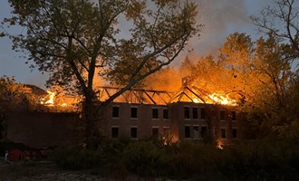 Former Norwich State Hospital Burns Again