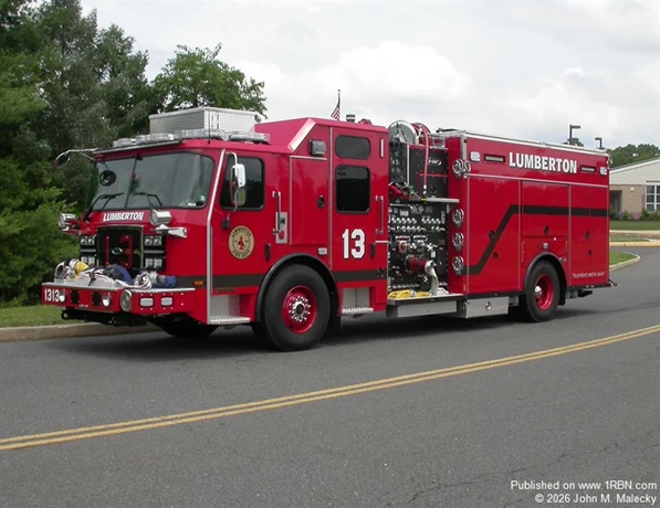 Lumberton E-1313, 2025 E-ONE Typhoon, 2000/780 and 4.5 ton portable winch.