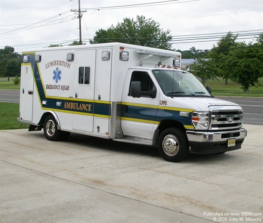 Lumberton E.S., A-1391, 2025 Ford E-450/2000 Horton 553. It was sold by VCI Emergency Vehicle Specialists.