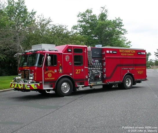 Westampton Squad-27, 2020 E-ONE Cyclone 2000/780 and 4.5 ton portable winch.