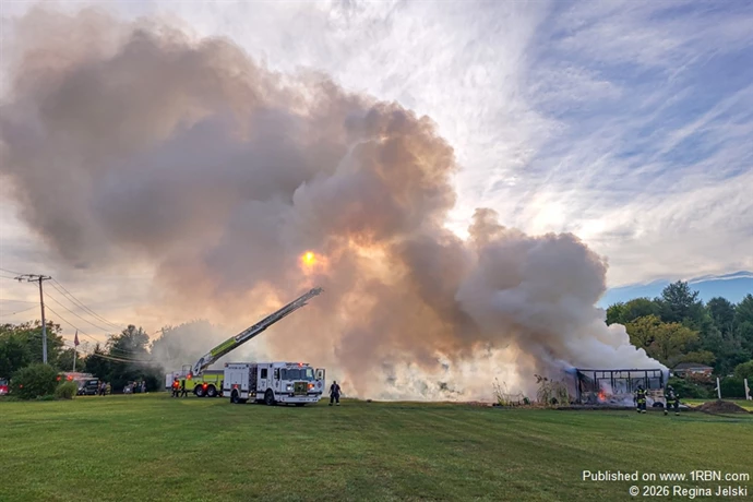 Working garage fire
