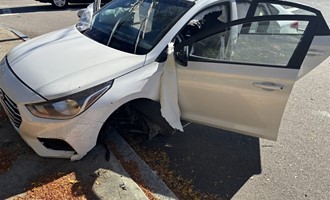 Car Narrowly Misses Building in Attleboro Crash; Two Hospitalized with Non-Life-Threatening Injuries