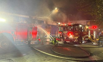 Bridgeport Firefighters Contain Overnight Commercial Blaze