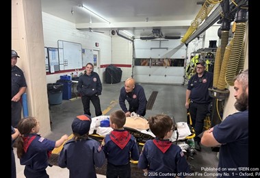 Oxford Fire and EMS Personnel Host Scout Troop 213 for Fire Prevention Week
