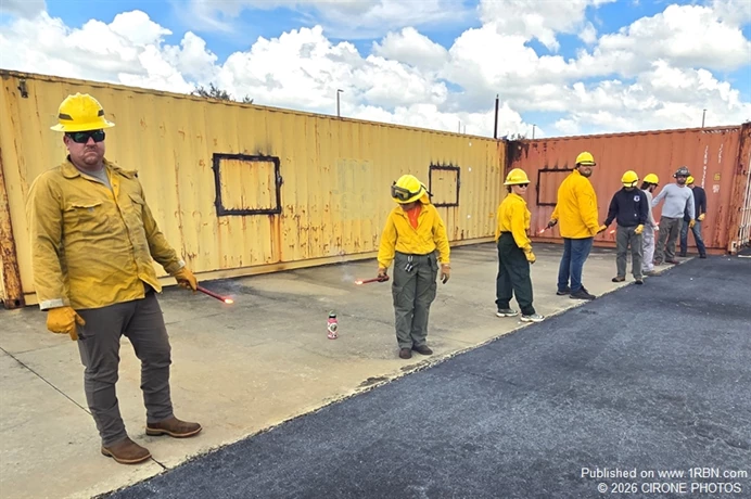 Students use firing devices