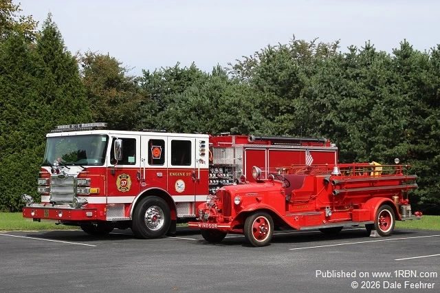 Reo and Pierce pumpers