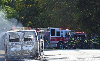 Live Wires Spark Multi-Vehicle Fire in Waltham, Forcing Evacuations