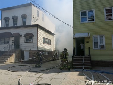 Garage fire on Princeton av., Jersey City
