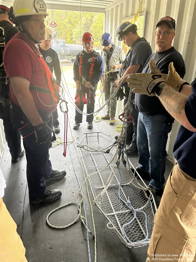 Self Rescue Rope Firefighting Firefighters Conduct Rope Rescue Training at New Cambria County Facility