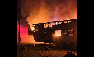 Providence Canteen Responded to Overnight Truck Fire in Glocester