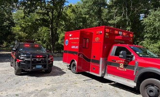 Seekonk Fire and Police Rescue Injured Hiker at Gammino Pond