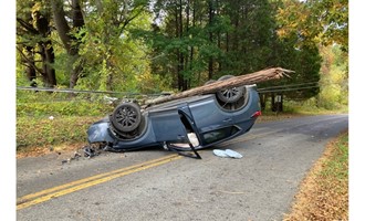 Vehicle Strikes Utility Pole, Closing Pucker Street in Coventry