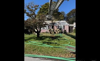 East Providence Firefighters Responded to Structure Fire on Indian Road