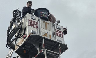 270 Truck Supports “Bark For Life” Event with High-Flying Bone Drop