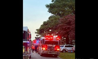 Firefighters Halt Upper-Level Fire on Woodcut Drive; Center Moriches Aids Overhaul