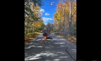 Chichester Firefighters Extinguished Motorcycle Fire on Canterbury Road