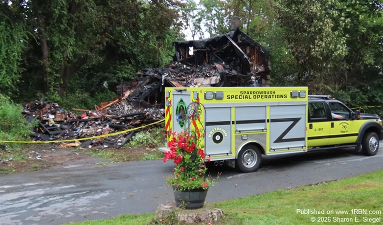Despite the rapid response of SECO firefighters and others, a Sparrowbush man lost his life in a middle-of-the night blaze that engulfed his nearly 200-year-old home. 