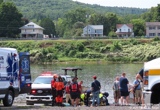 Water Operations Teams and other emergency responders from both the NY and PA sides of the Delaware River swiftly recovered the body of a female swimming who lost her life in the river in September.