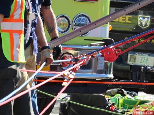A high angle rescue safely recovered a male subject from the steep Hawks Nest cliff below this month.
