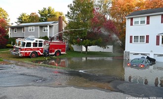 Submerged Car in Waltham