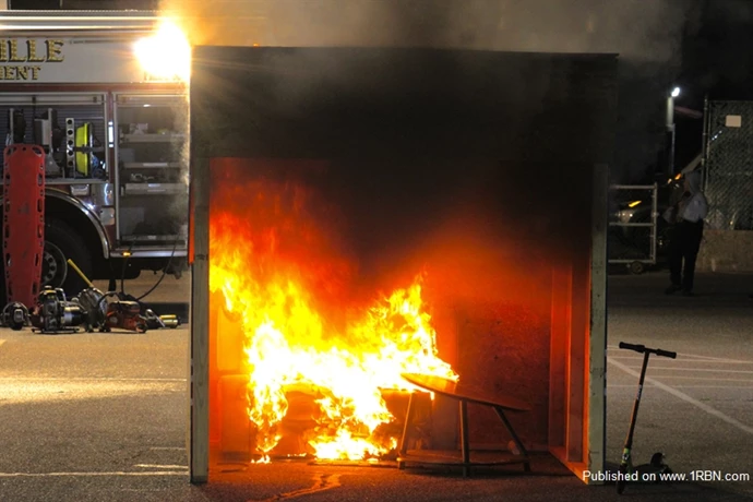 Building Fire Demonstration