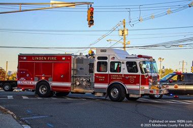 Linden Engine 4 Operating At A 3rd Alarm Fire