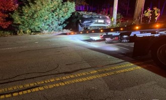 Driver Hospitalized After Vehicle Leaves Roadway and Strikes Pole in Attleboro