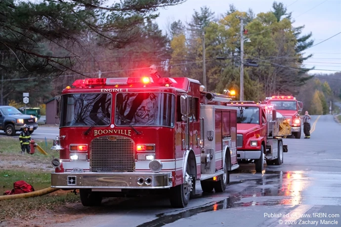 Fully Involved Garage Fire Destroys Snowmobile Collection in Boonville