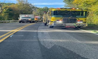 One Transported Following Two-Vehicle Head-On Wreck in West Pawlet District