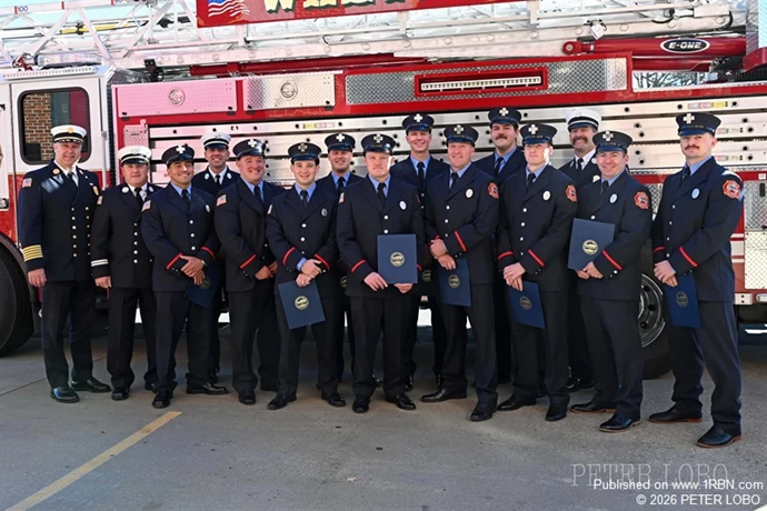 all firefighters sworn in and promoted