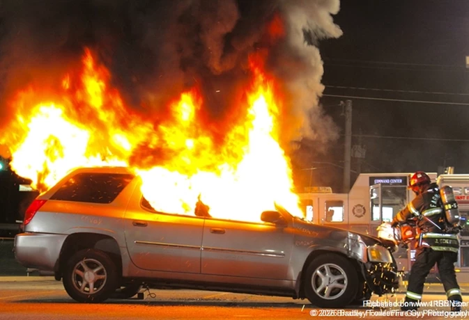 Farmingville Fire Department Auto Fire Demonstration