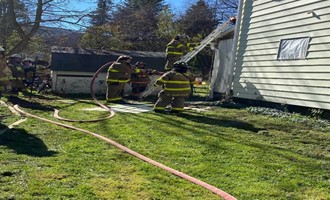 Aggressive Interior Attack Stops Wall Fire Inside Village of Walton Residence