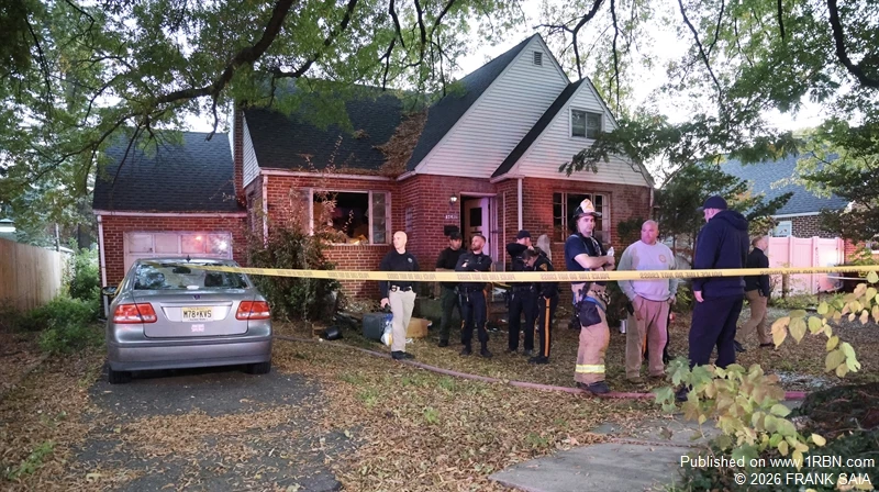 Fire officials and investigators ready themselves for the investigation into the fatal fire at 1640 W. High Street, Haddon Heights, NJ on October 24, 2026.