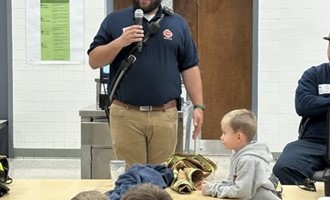 Boswell Fire Department Visits North Star Central Elementary with Fire Safety Message