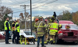 Crews Respond to Serious Accident with Entrapment on Lincoln Road in Exeter Township