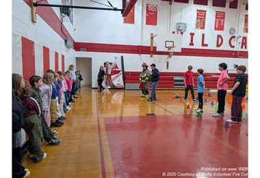 Wells Firefighters Bring Fire Safety Lessons to Local Students