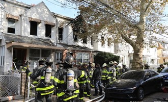 FDNY Battles Two Alarm Blaze