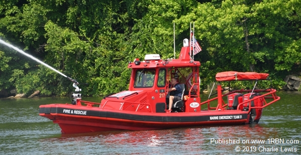 Fire Boat Maryland Baltimore County Fire Department Marine Unit Balto County MD 