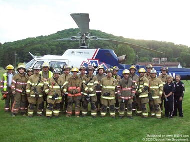 Deposit Fire Department Shares 2011 Throwback with LifeNet Crew