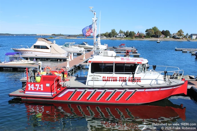 Clayton (1000 Islands) Fire Department operates this 2003 36