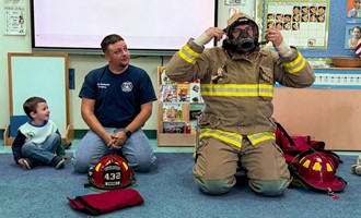 Firefighters Engage Young Learners and Sharpen Skills During Busy Two Weeks
