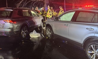 Two-Vehicle Crash Closes Gray Road in Cumberland; Several Injured and Transported to Hospital
