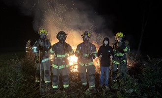 Ferrisburgh Cadets Train with Live Brush Burn Drill