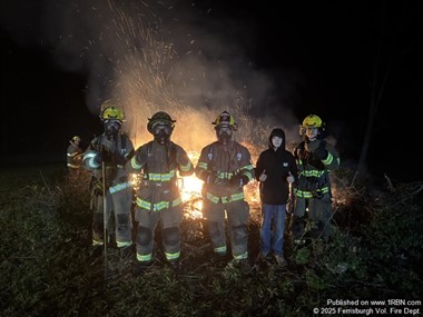 Ferrisburgh Cadets Train with Live Brush Burn Drill