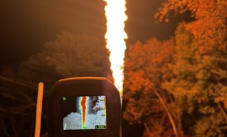 Lake Mishnock Firefighters Hold Controlled Live-Fire Drill