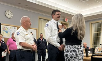 Firefighter Loran Sheley Takes Oath, Joins Durham Fire Ranks