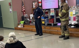 Fire Prevention Week Brings Townshend FD to Local Classrooms