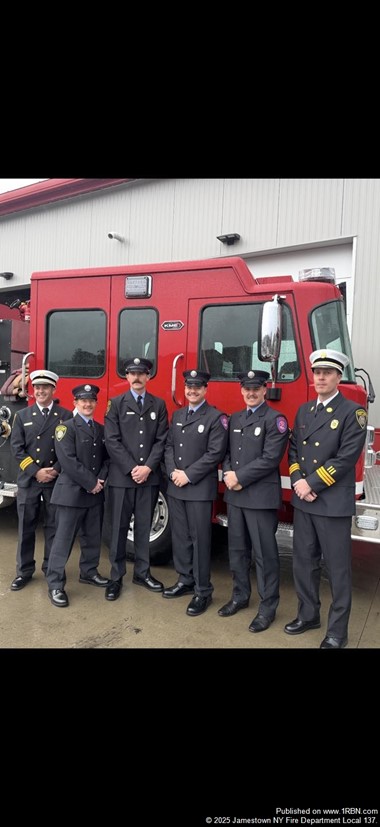 Four New Firefighters Join Jamestown FD After Academy Graduation
